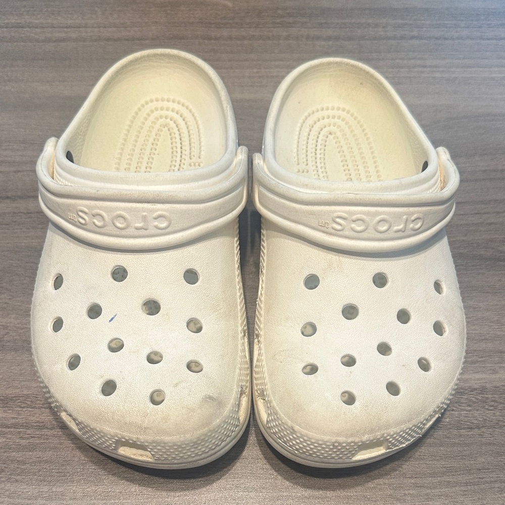 CROCS Kids Slip-On Slippers - white